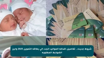 شروط جديدة.. تفاصيل إضافة المواليد الجدد إلى بطاقة التموين 2025 وأبرز الضوابط المطلوبة